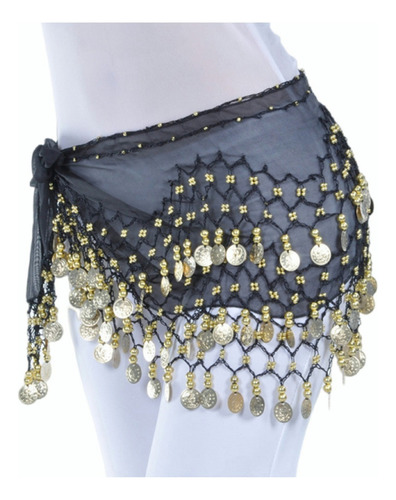 Fajilla Bellydance Monedas Danza Árabe Chifon Falda Zumba