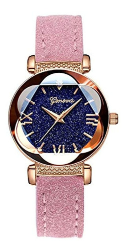 Weicam Diamond Pu Leather Strap Starry Sky Reloj De Pulsera