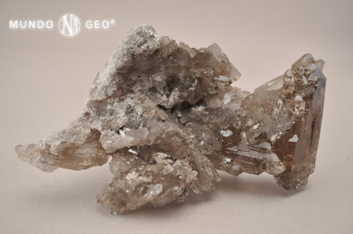 Imagen 2 de 2 de Piedra Mineral Drusa De Cuarzo Ahumado Pieza De Colección