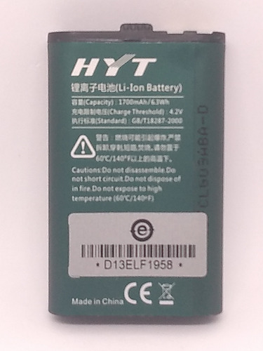 Bateria Para Radio Ht Hytera Hyt Tc320