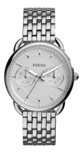Reloj Dama Fossil Es3712 Color Plata De Acero Inoxidable