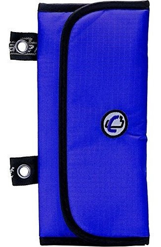 Caso-it El 3 Fold Velcro Caja De Lápiz, Azul, El Plp-04-blu.