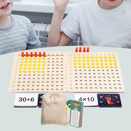 Tablero De Multiplicación Y División Montessori, Material
