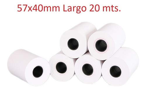 10 Rollos De Papel Térmico 57mm