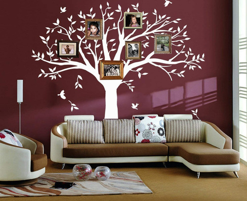 Arbol Familiar En Vinilo Para Pared Gigante