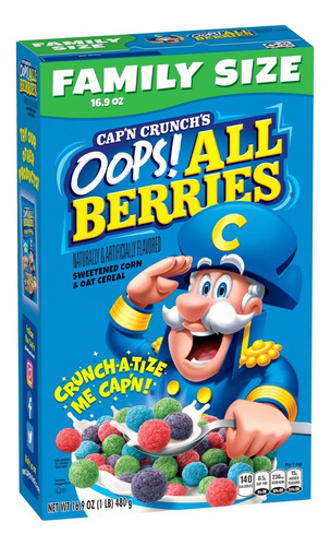 Cap'n Crunch Cereal, 4 Sabores 4 Cajas