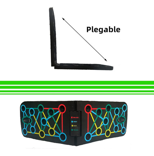 Tabla Push-up Plegable Tablero Para Lagartijas 12 En 1