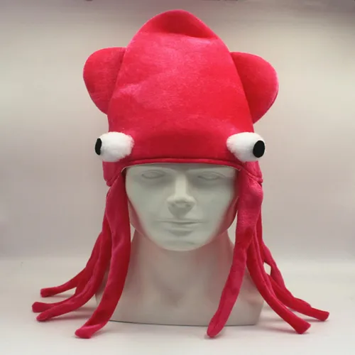Tocado De Calamar, Sombreros Locos, Para Carnaval, Rosa