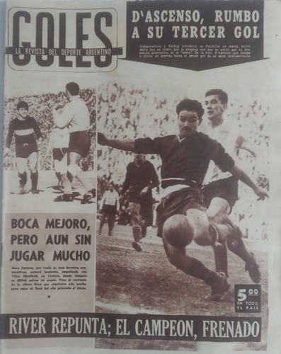 Goles 628 Independiente 3 Racing 3,velez 1 Boca 1 ,año 1960