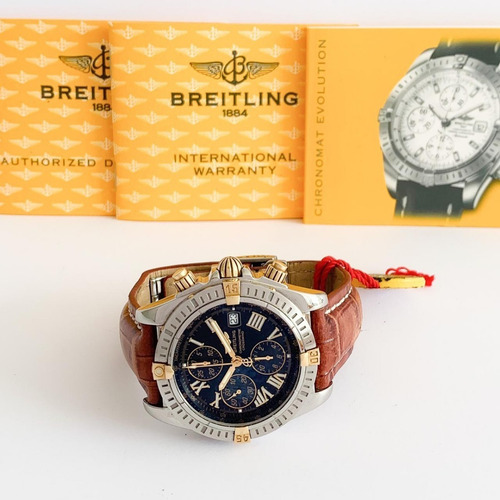 Breitling Chronomat Evolution Ouro & Aço 44mm Completo