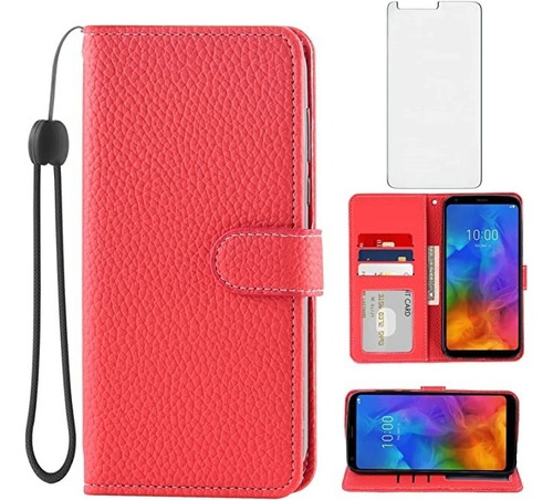 Funda Para  LG Q7 / Q7 Plus / Q7a / Q7 Alpha Color Rojo