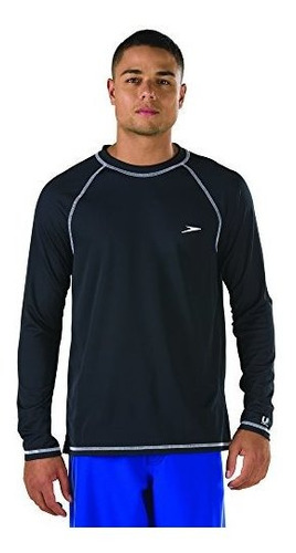 Speedo Camiseta De Natación Ultravioleta Para Hombre, Manga 