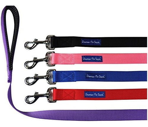 Correa Para Perro Fuerte Y Duradero (azul Rojo Negro Morado