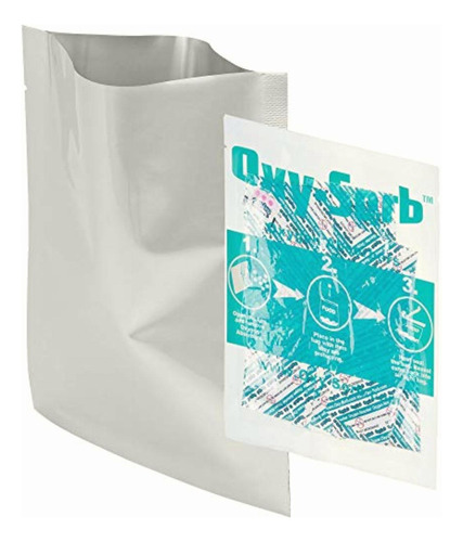 Dry-packs Bolsas Mylar De 1 Pinta, 5 X 7 Cm Y Absorbentes De