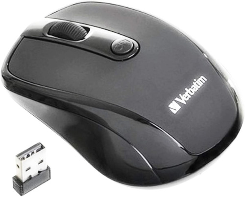 Mouse Verbatim Inalambrico Wireless Optico 1000dpi Usb Negro