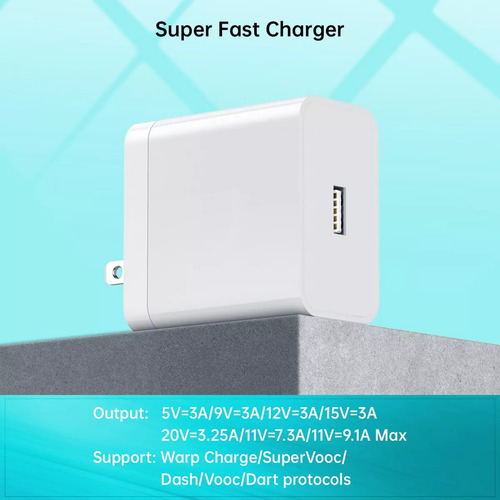 100w Cargador Supervooc Para Oneplus 11 12 Ace 2 3 Pro Oppo