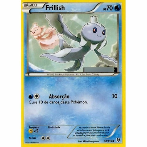 Frillish - Pokémon Água Comum - 38/135 - Pokemon Card Game