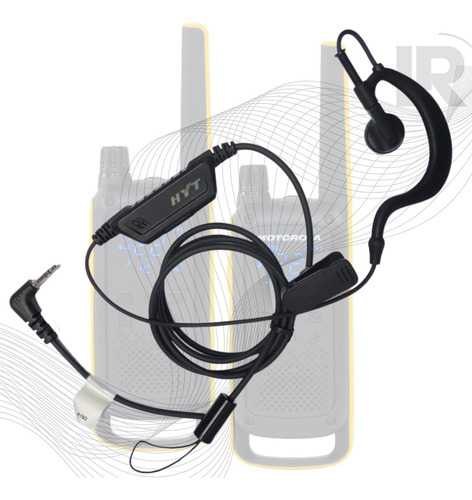 Kit 9 Fone Ptt Microfone Rádio Resistent Hytera Tc320 T210br
