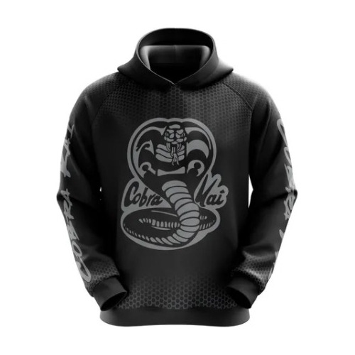 Sudadera Sublimada Cobra Kai Gris Infantil