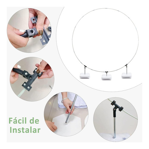 Arcos Para Globos Completo Redondo Metal Desarmable 2m