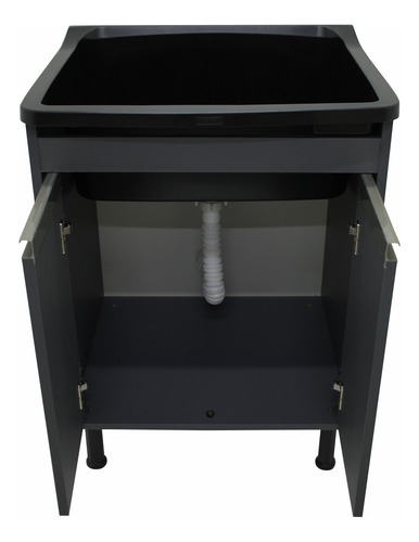Tanque De Lavanderia 40 Litros Com Esfregadeira + Gabinete