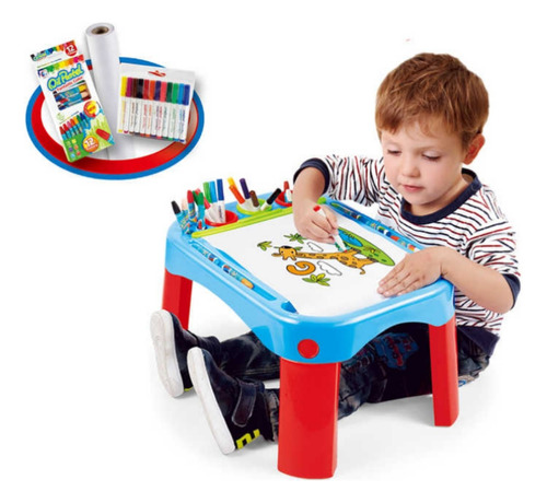 Juego De Mesa Para Dibujar Con Papel Crayolas Y Marcadores