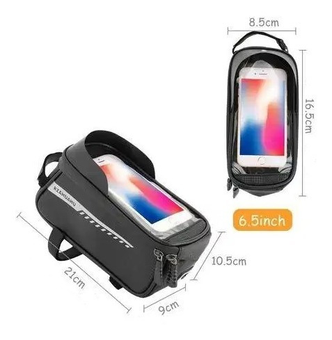 Imagen 4 de 5 de Bolso Porta Celular Y Accesorios Bicicleta Impermeable Mtb