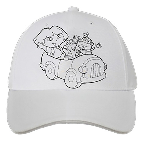 Gorras Para Pintar Con Fibras - 24 Un - Dora La Exploradora