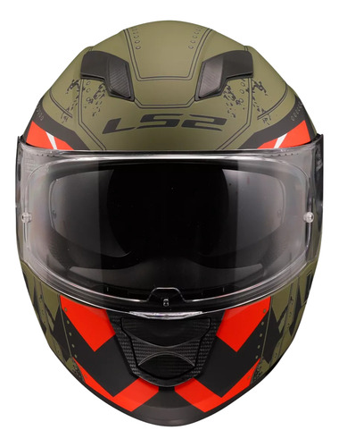 Casco Integral Ls2 Ff320 Stream Evo Max Original Verde Oscuro Lisa Xl
