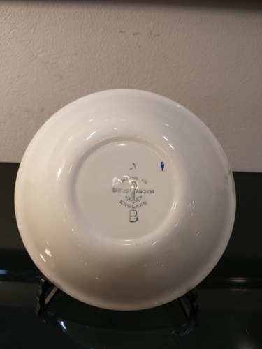 Imagen 3 de 4 de Antiguo Plato Decorativo De Loza Inglesa British Anchor