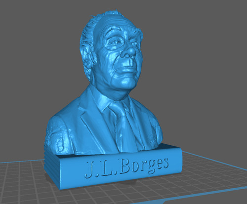 Jorge Luis Borges Busto Stl Imprimible 