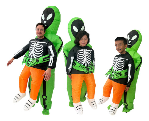 Disfraz Inflable Alien Marciano De Otro Planeta 3 Tallas