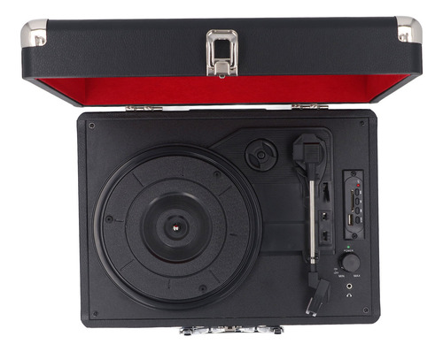 Tocadiscos Retro Con Tocadiscos Vintage Bt Usb 33 45 78 Rpm