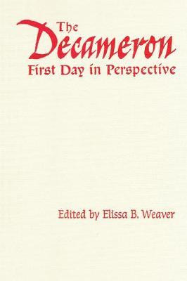 Libro The Decameron First Day In Perspective - Elissa B. ...