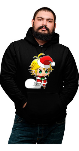 Sudadera Xxl Navideña De Padoru Meliodas Manga Corta 