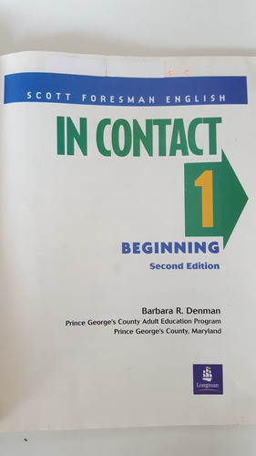 Libro De Inglés Scot Foresman In Contact 1