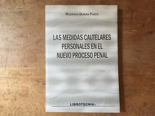 comprar Medidas Cautelares Procesales Nuevo Proceso Penal R. Durán