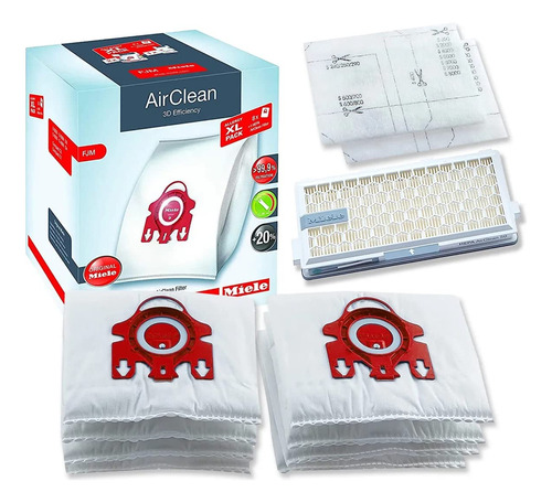 Miele Airclean 3d Allergy Xl-pack, Fjm Filterbags