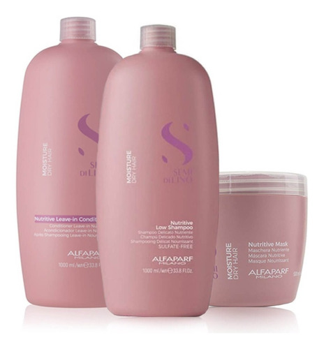 Kit Alfaparf Nutrición Shampoo + Mascara + Acond. Grande