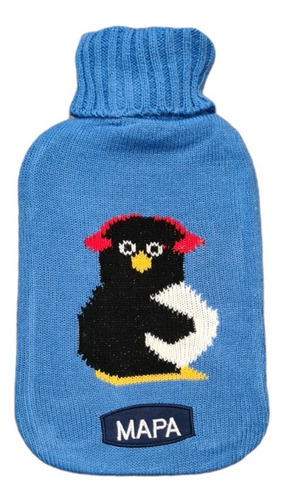 Bolsa Agua Caliente Mapa Pirelli Con Funda Tejida Fashion Pingüino