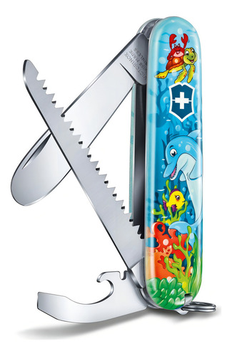 Cortaplumas Victorinox My First 9 Usos Para Niños + Libro. Color Dolphin