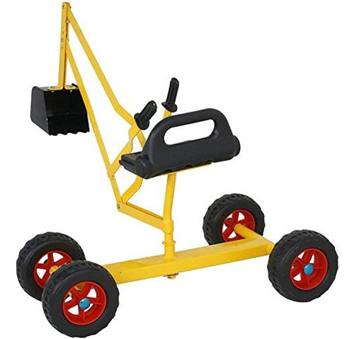 Mtb 4-wheel Metal Kid Ride-on Working Crane Juego De Arena C