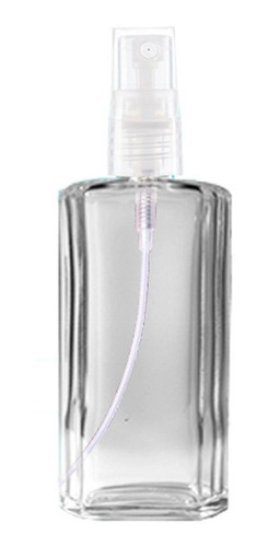 5 Frascos Vidro Para Perfume 65 Ml Válvula Spray Natural.