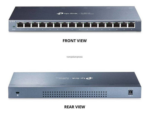 Imagen 3 de 7 de Switch Gigabit 16 Puertos Tplink Tlsg116 Usado