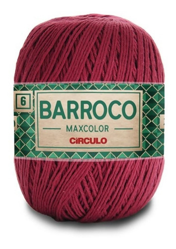 Barbante Barroco Maxcolor Nº 6 400g 452m Marsala 7136