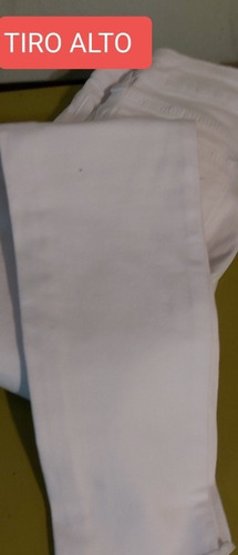 Jean Dama Blanco Elastizado