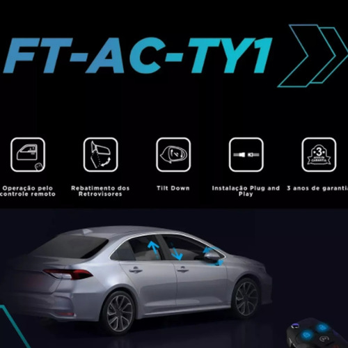 Módulo Vidro Corolla 2020 Até 2024 Plug And Play Faaftech