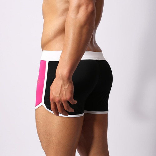 Bañador Liso De Alta Elasticidad Para Hombre, Color Corbata