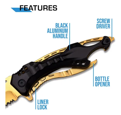 Mtech Usa Ballistic Mt-a705 Series - Cuchillo Plegable De Ay