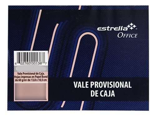 Block Estrella Vale Provisional De Caja C/10
